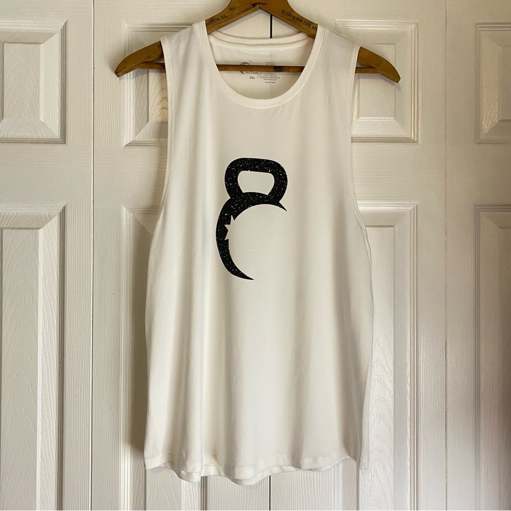 Zyia Active Kettle Moon Tank Top White Black XXL